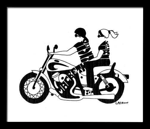 biker couple
