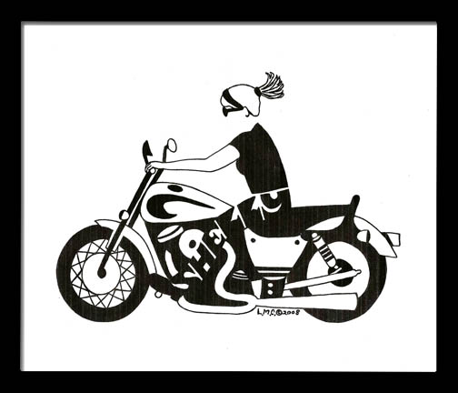 biker girl