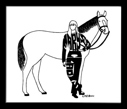 girl horse